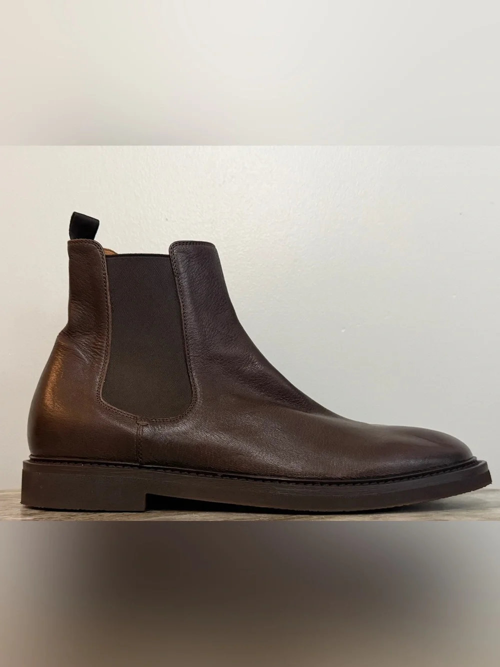 OFFICINE CREATIVE Hopkins Flexi Chelsea Boots Brown Leather Ankle 46 /13 US